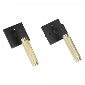 S7137 Modern Square Knurled Door Lever til indvendige døre, tunge dørhåndtag